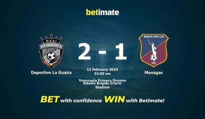 Deportivo La Guaira vs Monagas prognozy, kursy i typy bukmacherskie 02.11.2024