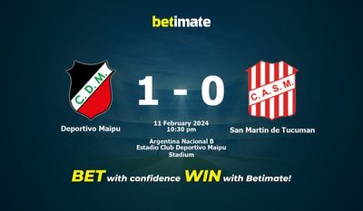 Deportivo Maipu vs San Martin de Tucuman przewidywania, kursy i typy bukmacherskie 02.11.2024