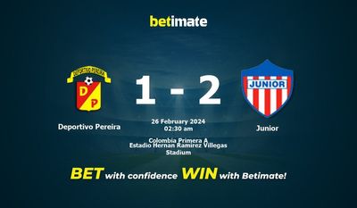Deportivo Pereira vs Junior przewidywania, kursy i typy bukmacherskie 26.02.2024