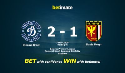 Dinamo Brest vs Slavia Mozyr Prognoza, kursy i porady bukmacherskie 05/03/2025