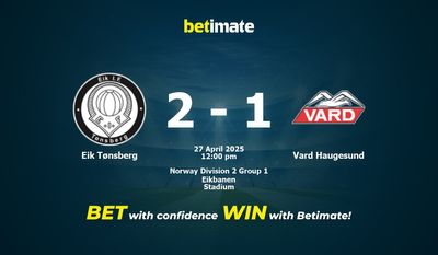 Eik Tønsberg vs Vard Haugesund przewidywania, kursy i typy bukmacherskie 27.04.2025