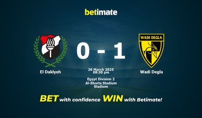 El Daklyeh vs Wadi Degla Prognoza, Kursy i Porady Zakładowe 26.03.2025
