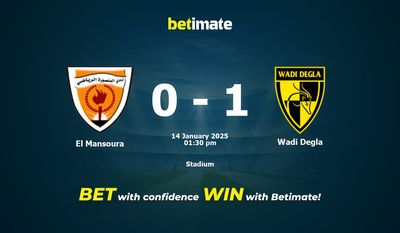 El Mansoura vs Wadi Degla przewidywania, kursy i typy bukmacherskie 14.01.2025