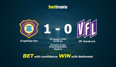 Erzgebirge Aue vs VfL Osnabruck Prognoza, kursy i porady bukmacherskie 25.01.2025