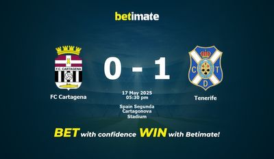 FC Cartagena vs Tenerife Prognoza, Kursy i Porady Zakładowe 05/17/2025