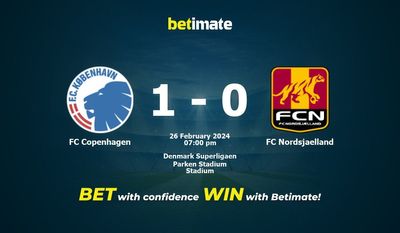 FC Kopenhaga vs FC Nordsjaelland prognozy, kursy i typy bukmacherskie 26.02.2024