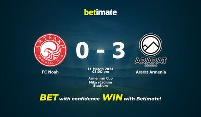 FC Noah – Ararat Armenia przewidywania, kursy i typy bukmacherskie 11.03.2024