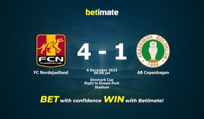 FC Nordsjaelland vs AB Copenhagen Prognozy, kursy i typy bukmacherskie 12.06.2023
