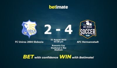FC Unirea 2004 Slobozia vs AFC Hermannstadt Prognozy, kursy i typy bukmacherskie 31.08.2023