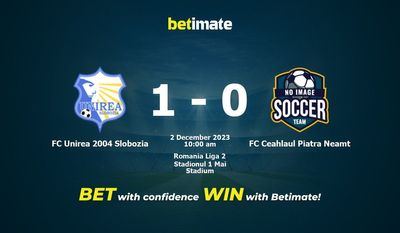 FC Unirea 2004 Slobozia vs FC Ceahlaul Piatra Neamt Prognozy, kursy i typy bukmacherskie 12.02.2023