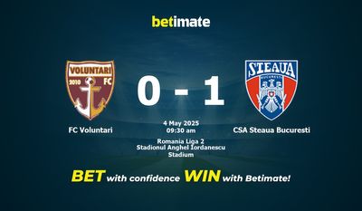 FC Voluntari vs CSA Steaua Bucuresti Prognozy, kursy i typy bukmacherskie 05.04.2025