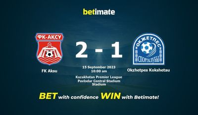 FK Aksu vs Okzhetpes Kokshetau przewidywania, kursy i typy bukmacherskie 15.09.2023