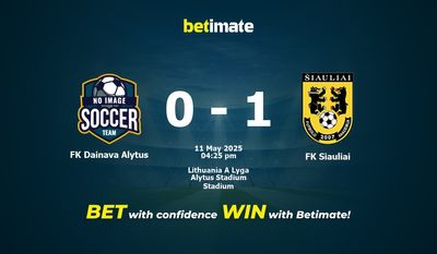 FK Dainava Alytus vs FK Siauliai Prognozy, kursy i typy bukmacherskie 05.11.2025