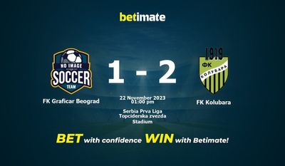 FK Graficar Beograd vs FK Kolubara przewidywania, kursy i typy bukmacherskie 22.11.2023