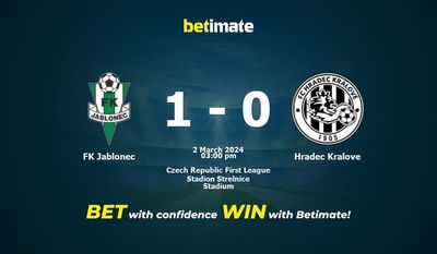 FK Jablonec – Hradec Kralove przewidywania, kursy i typy bukmacherskie 03.02.2024