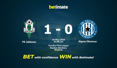 FK Jablonec vs Sigma Ołomuniec Prognozy, kursy i typy bukmacherskie 05.10.2025