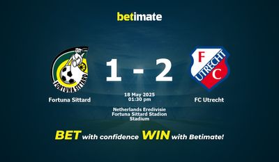 Fortuna Sittard vs FC Utrecht Prognozy, kursy i typy bukmacherskie 18.05.2025