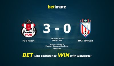 FUS Rabat vs MAT Tetouan Prognoza, kursy i porady bukmacherskie 23.04.2025