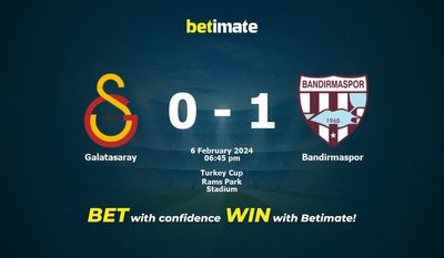 Galatasaray – Bandirmaspor przewidywania, kursy i typy bukmacherskie 02.06.2024