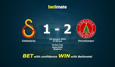 Galatasaray – Umraniyespor przewidywania, kursy i typy bukmacherskie 18.01.2024