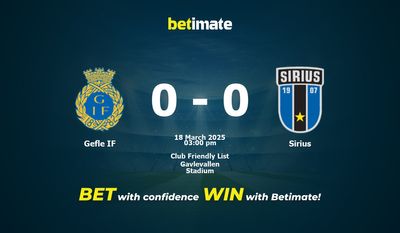 Gefle IF vs Sirius Prognoza, kursy i porady bukmacherskie 18.03.2025