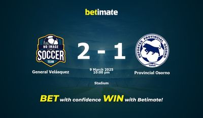 General Velásquez vs Provincial Osorno typy, kursy i typy bukmacherskie 03.09.2025