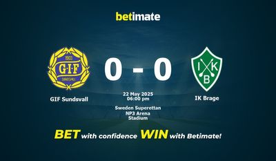 GIF Sundsvall vs IK Brage Prognoza, kursy i porady bukmacherskie 22.05.2025