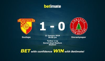 Goztepe vs Umraniyespor Prognozy, kursy i typy bukmacherskie 22.01.2024