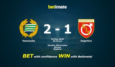 Hammarby – Degerfors przewidywania, kursy i typy bukmacherskie 26.05.2025
