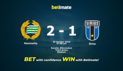 Hammarby – Sirius przewidywania, kursy i typy bukmacherskie 30.10.2023