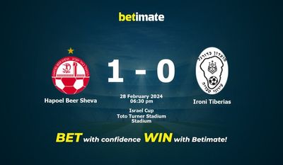 Hapoel Beer Sheva vs Ironi Tiberias Prognozy, kursy i typy bukmacherskie 28.02.2024
