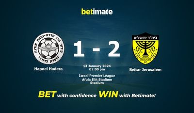 Hapoel Hadera – Beitar Jerozolima przewidywania, kursy i typy bukmacherskie 13.01.2024