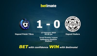 Hapoel Petah Tikva vs Hapoel Hadera przewidywania, kursy i typy bukmacherskie 17.02.2024