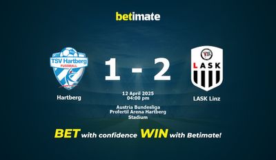 Hartberg vs LASK Linz Prognoza, kursy i porady bukmacherskie 04/12/2025
