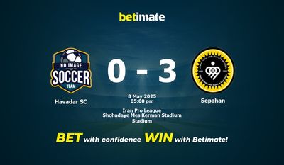 Havadar SC vs Sepahan przewidywania, kursy i typy bukmacherskie 08.05.2025