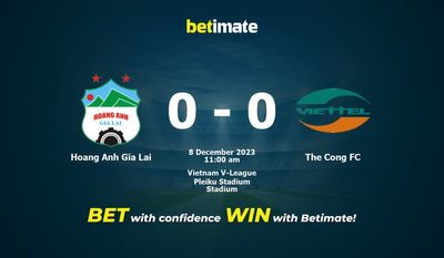 Hoang Anh Gia Lai vs The Cong FC Prognozy, kursy i typy bukmacherskie 8.12.2023