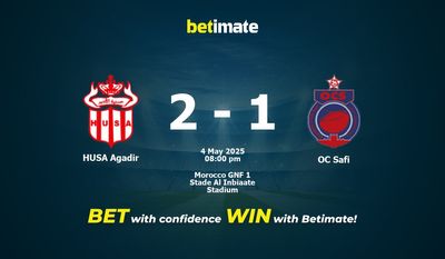 HUSA Agadir vs OC Safi Prognoza, kursy i porady dotyczące zakładów 05/04/2025