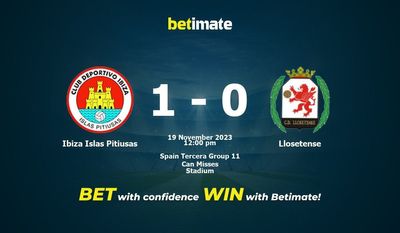 Ibiza Islas Pitiusas vs Llosetense przewidywania, kursy i typy bukmacherskie 19.11.2023