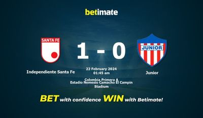 Independent Santa Fe vs Junior przewidywania, kursy i typy bukmacherskie 22.02.2024