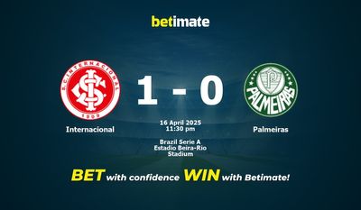 Internacional vs Palmeiras przewidywania, kursy i typy bukmacherskie 16.04.2025