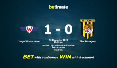 Jorge Wilstermann vs Najsilniejsze prognozy, kursy i typy bukmacherskie 30.11.2023