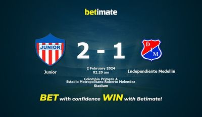 Junior vs Independent Medellin przewidywania, kursy i typy bukmacherskie 02.02.2024