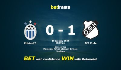 Kifisias FC vs OFI Kreta prognozy, kursy i typy bukmacherskie 01.10.2024