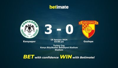 Konyaspor – Goztepe przewidywania, kursy i typy bukmacherskie 18.01.2024