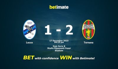 Prognozy, kursy i kursy Lecco vs Ternana Typy bukmacherskie 17.12.2023