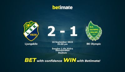 Ljungskile vs BK Olympic przewidywania, kursy i typy bukmacherskie 16.09.2023