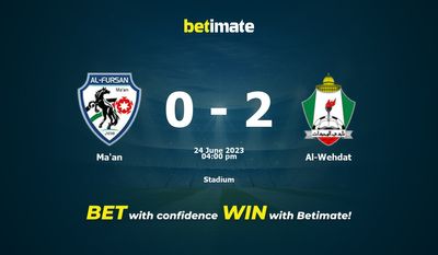 Ma'an vs Al-Wehdat Prognozy, kursy i typy bukmacherskie 24.06.2023
