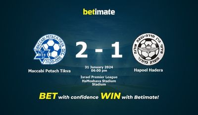 Maccabi Petach Tikva vs Hapoel Hadera przewidywania, kursy i typy bukmacherskie 31.01.2024
