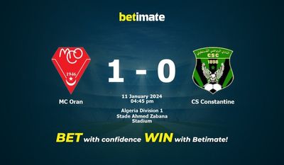 MC Oran vs CS Constantine przewidywania, kursy i typy bukmacherskie 01.11.2024