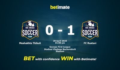 Meshakhte Tkibuli vs FC Rustavi Prognozy, kursy i typy bukmacherskie 28.04.2025